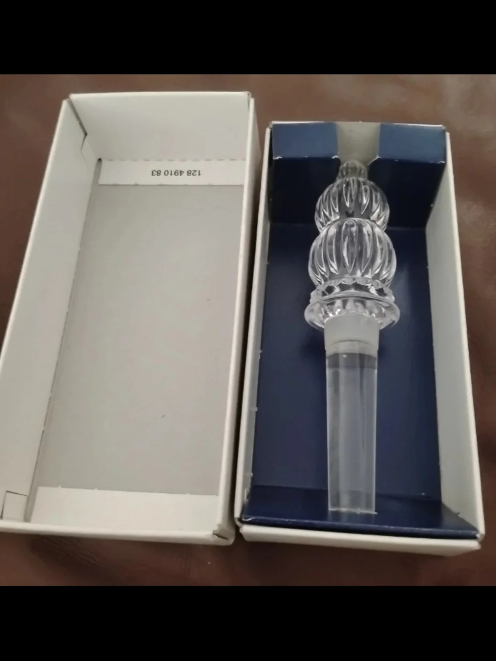 Mikasa Monterey Crystal Bottle Stopper T8173 900 Elegant Barware Accent Open Box